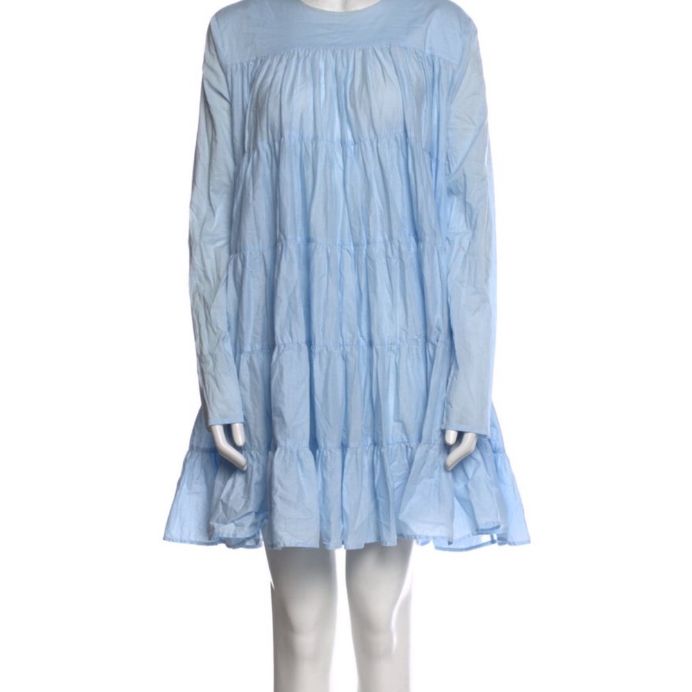 Merlette Blue Long Sleeve Dress